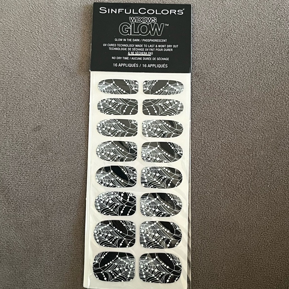Sinful colors glow in the dark nail polish strips